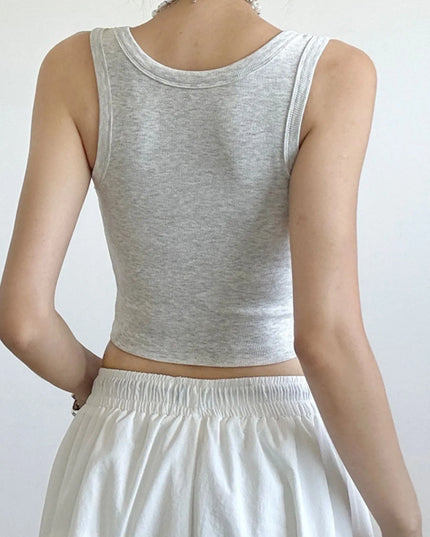 Ribbed Crop Tank Top