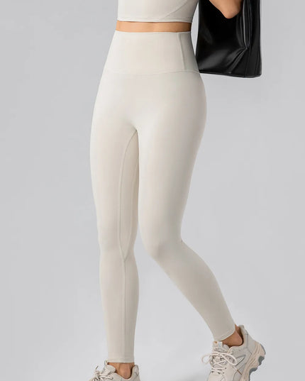 High Waist Wide Waistband Active Leggings 