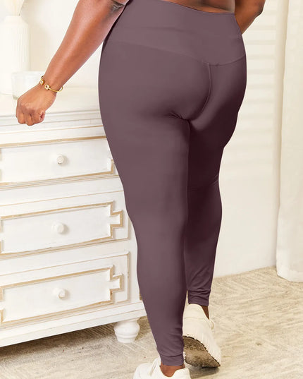 Double Take Wide Waistband Sports Leggings