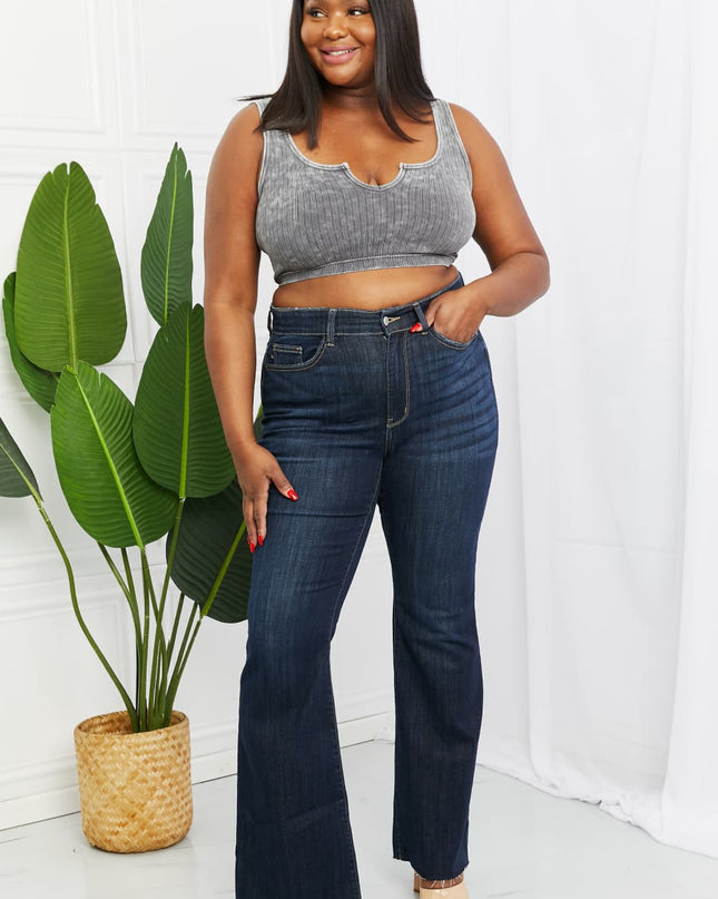 Judy Blue Full Size High Rise Flare Jeans