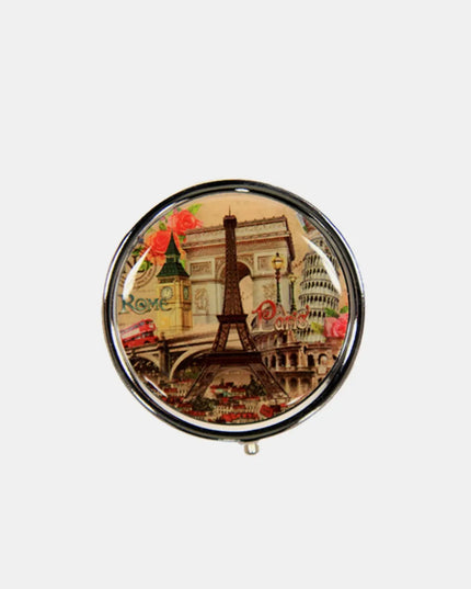 Nicole Lee USA Print Metallic Circular Large Pill Case Europe One Size