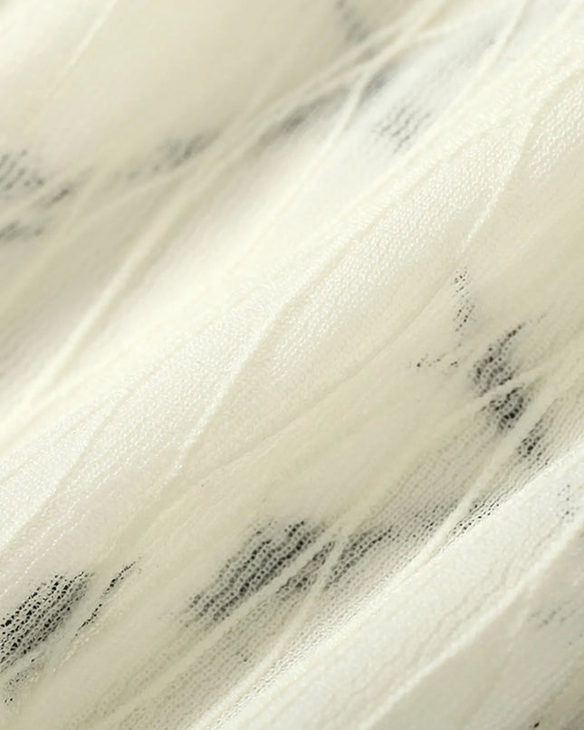 Men's Abstract Print Button-Up Shirt