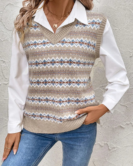 Perfee V-Neck Sweater Vest 