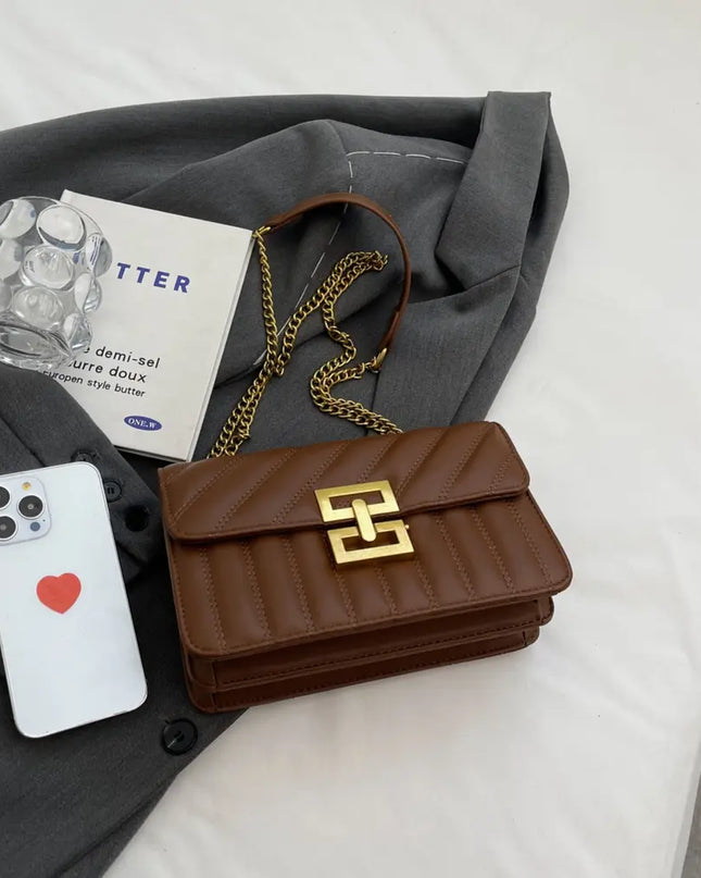 PU Leather Crossbody Bag 