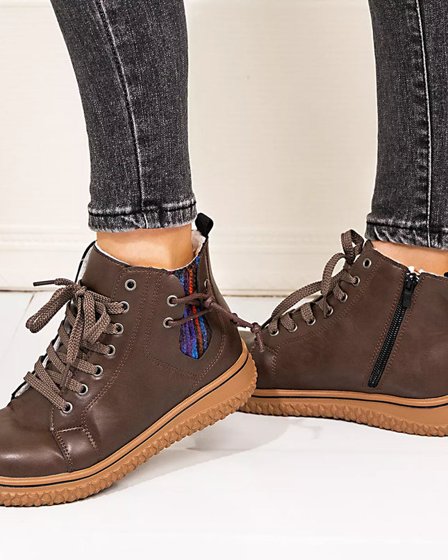 Round Toe Platform Boots