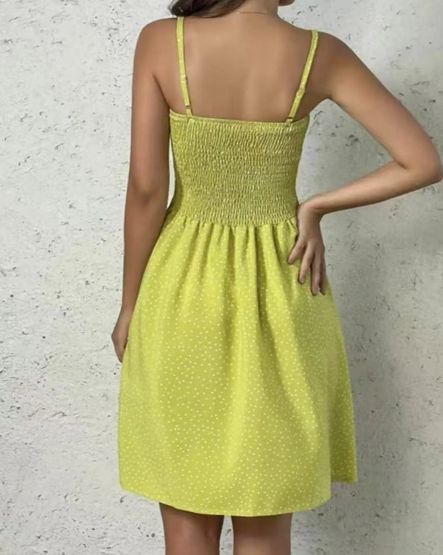 Full Size Smocked Square Neck Cami Dress Plus Size 