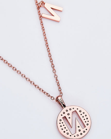 Adored Moissanite K to T Pendant Necklace