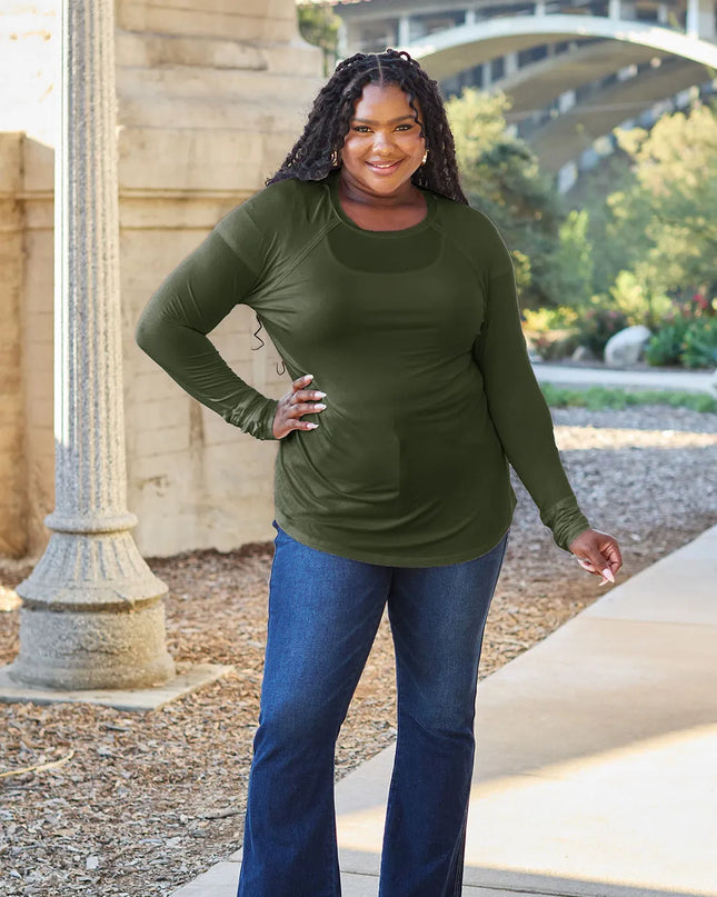 Basic Bae Full Size Round Neck Long Sleeve T-Shirt