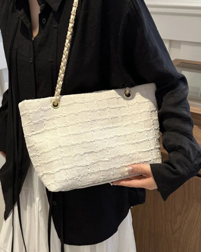Polyester Texture Chain Tote bag 