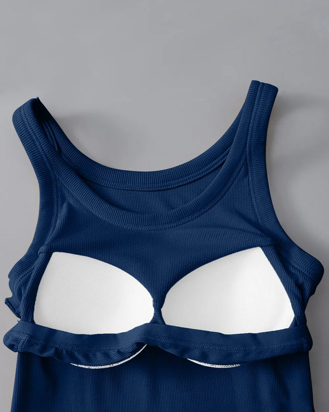 Round Neck Tank with Bra