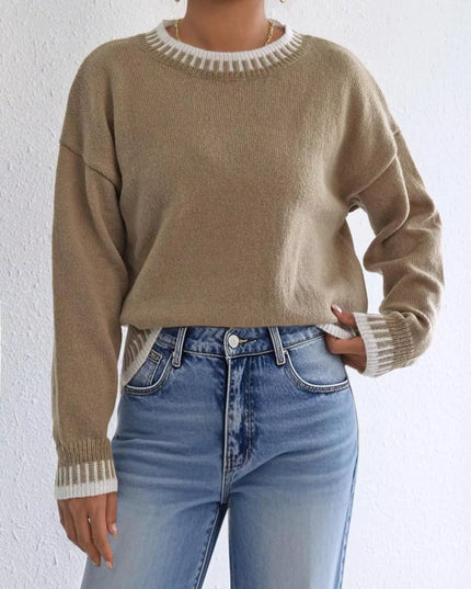 Relaxed Fit Long Sleeve Sweater