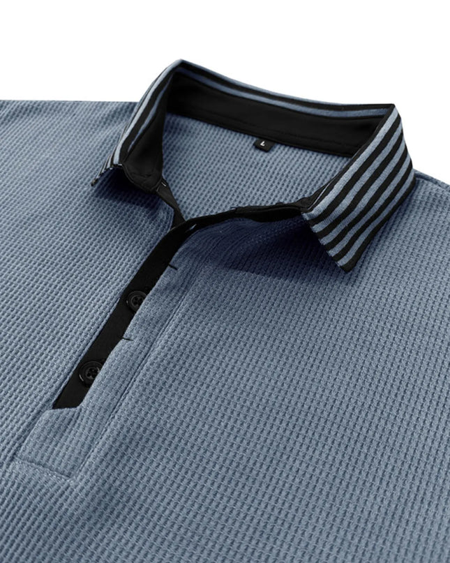 Men's Classic Textured Golf Polo Shirt