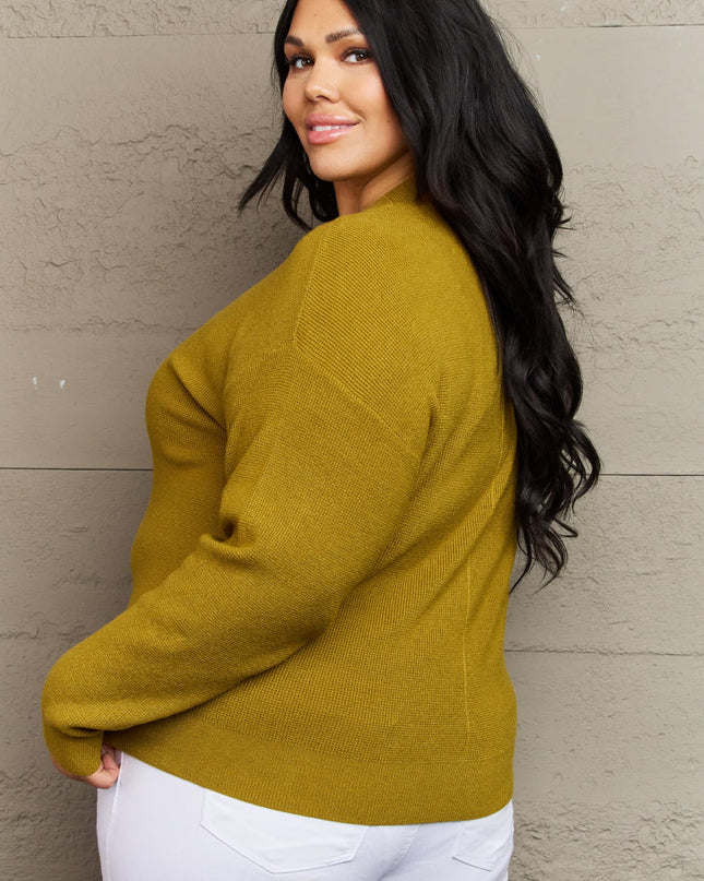 Zenana Kiss Me Tonight Full Size Button Down Cardigan in Chartreuse