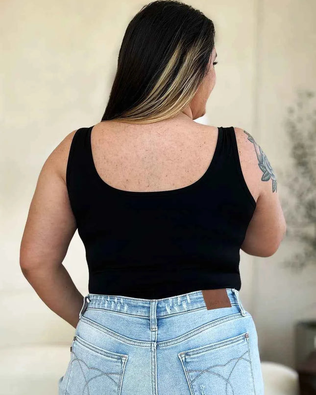 Basic Bae Full Size Square Neck Sleeveless Bodysuit