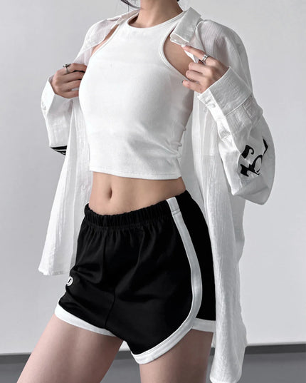 Button-Up Long Sleeve Oversized Shirt 