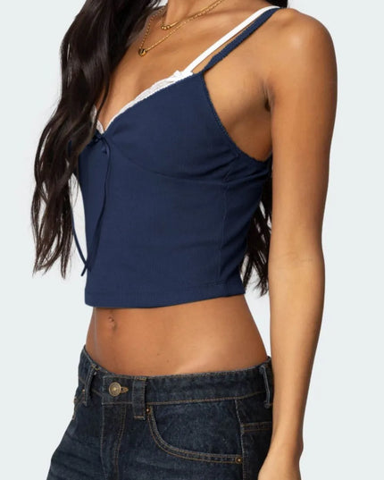 Lace Detail V-Neck Cami 