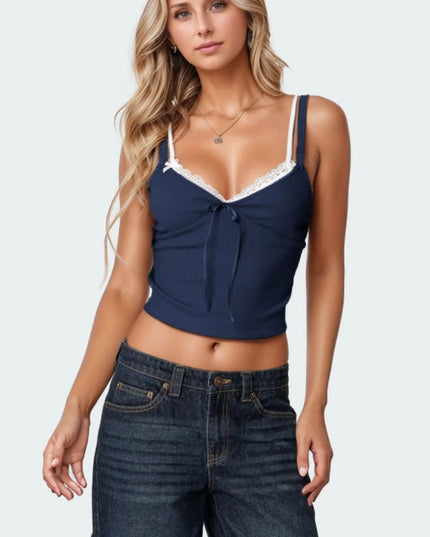 Lace Detail V-Neck Cami 