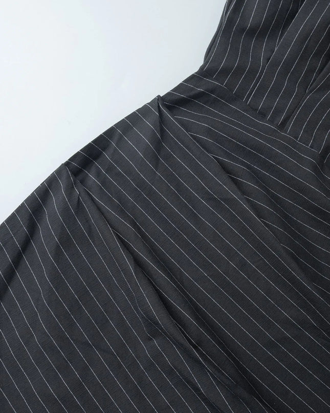 Striped Long Sleeve Shirt Dress