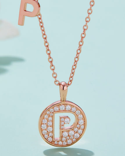 Adored Moissanite K to T Pendant Necklace