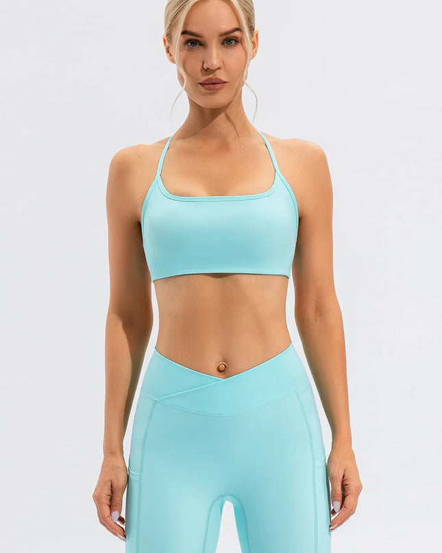 Crisscross Spaghetti Strap Active Cami 
