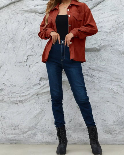 Corduroy Button-Down Shacket