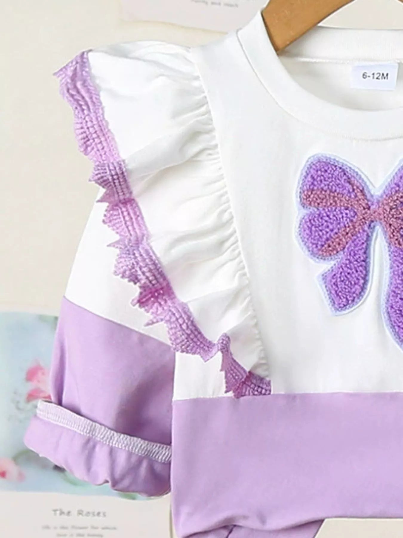 Children's Flower Long Sleeve Top and Pants Set