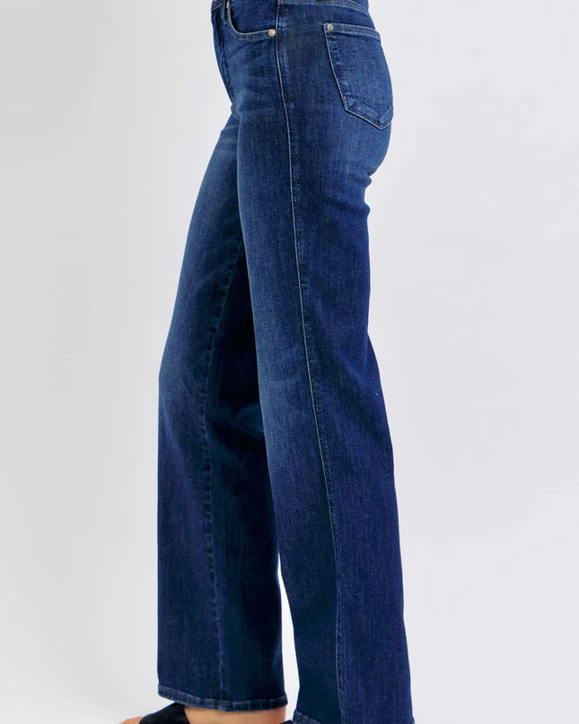 Judy Blue Full Size Tummy Control Straight Jeans Plus Size