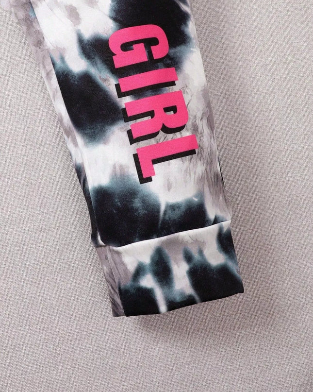 Children's Tie-Dye Hoodie & Pants Set