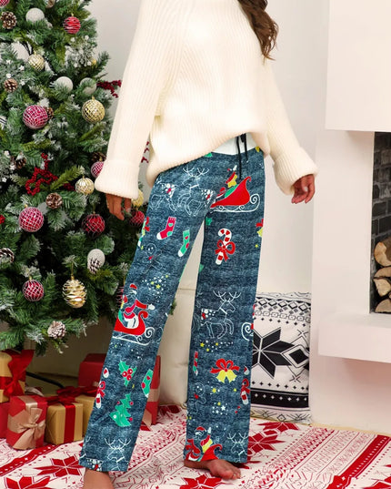 Christmas Straight Leg Pants