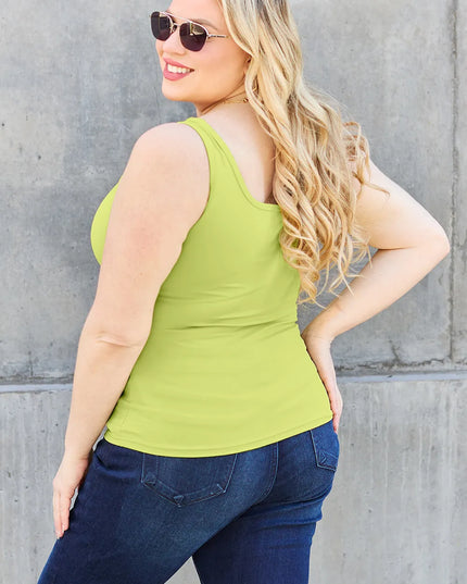 Basic Bae Full Size Square Neck Wide Strap Tank