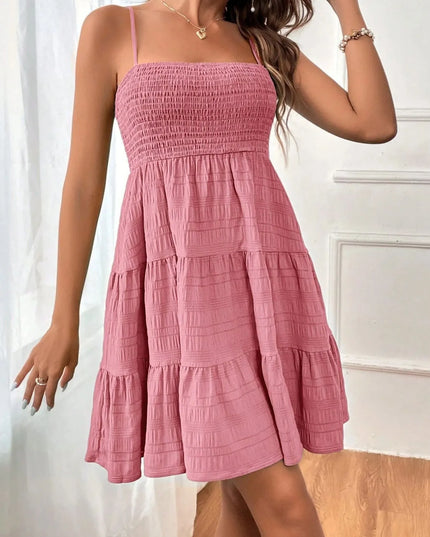 Smocked Tiered Cami Dress