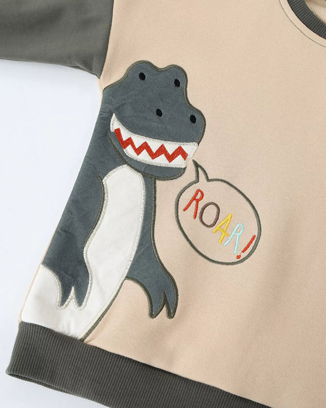 Children's Dinosaur Crew Neck Sweatshirt