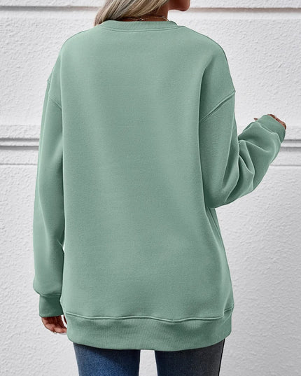 MERRY CHRISTMAS Dropped Shoulder Sweatshirt