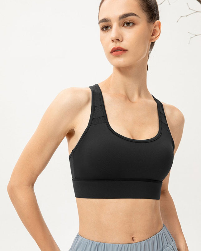Scoop Neck Long Sports Bra 