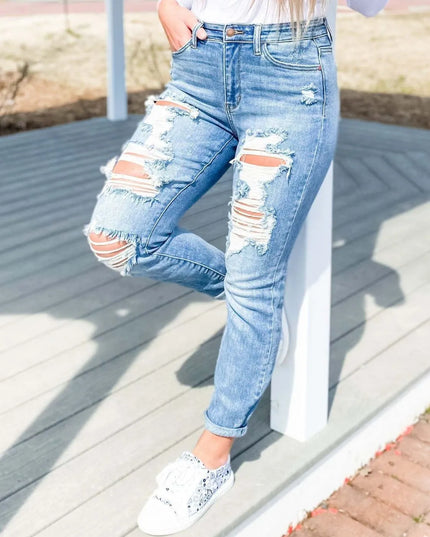 Distressed Skinny Jeans 