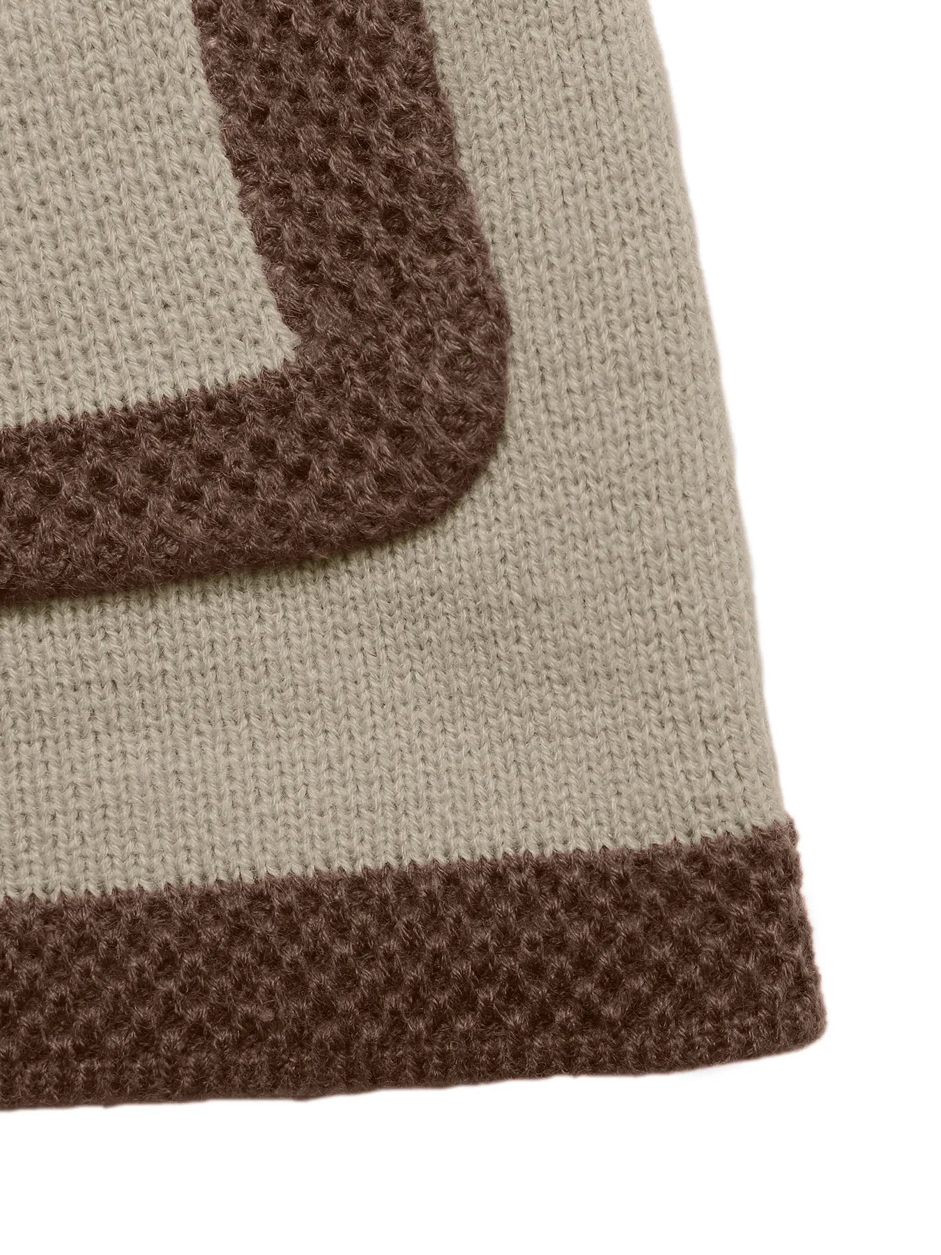 Button-Front Cardigan with Contrast Trim