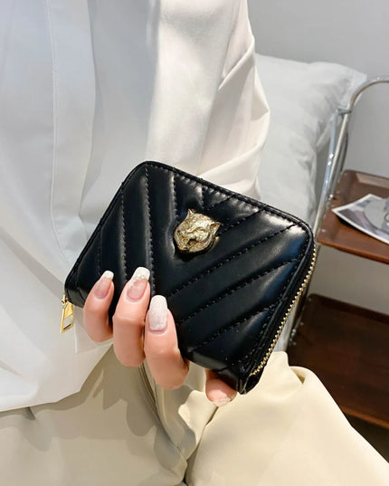 PU leather Solid Color Wallet 