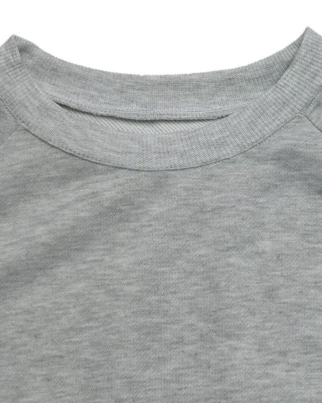 Lace Detail Round Neck Sweatshirt