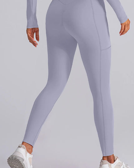 High Waist Active Leggings with Pockets 