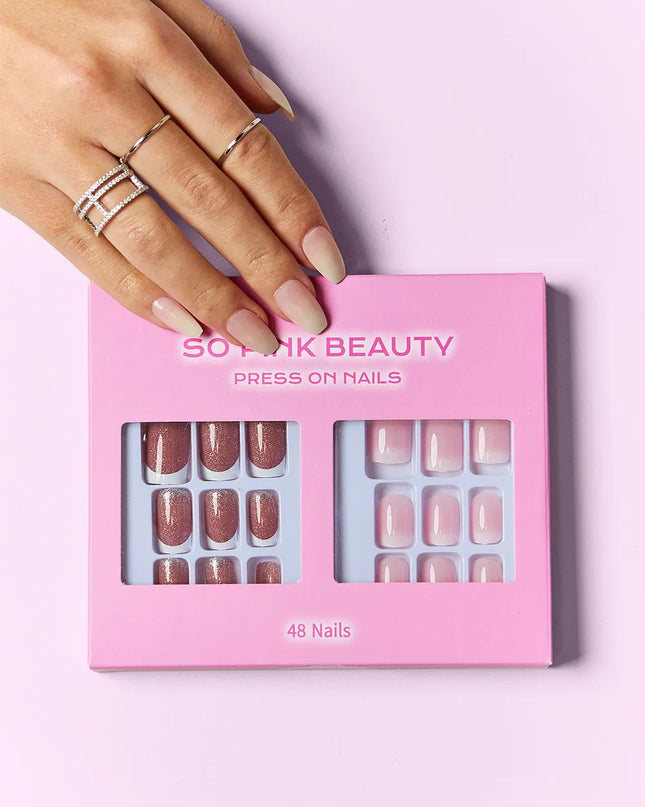 SO PINK BEAUTY Press On Nails 2 Packs 