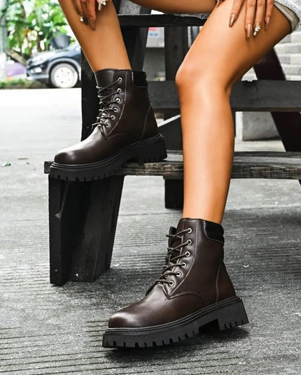 Lace Up Platform Boots
