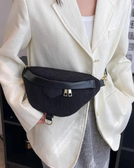 Zenana Corduroy Crossbody Bag with Removable Strap