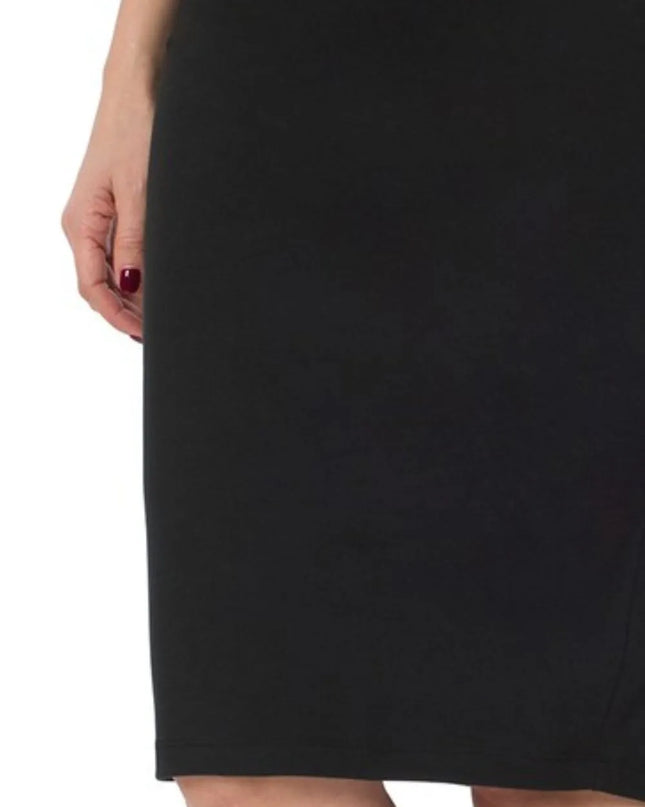 Zenana Premium Cotton Basic Knee Skirt