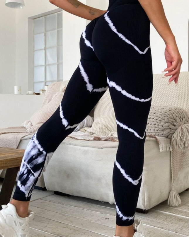 Slim Fit High Waist Long Active Pants