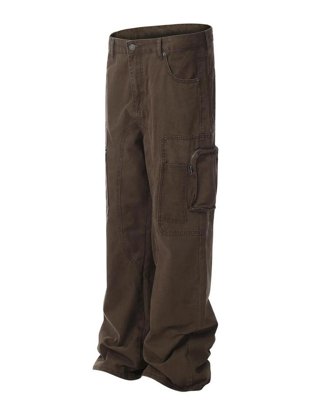 Men's Cargo Jeans with Multi-Pocket