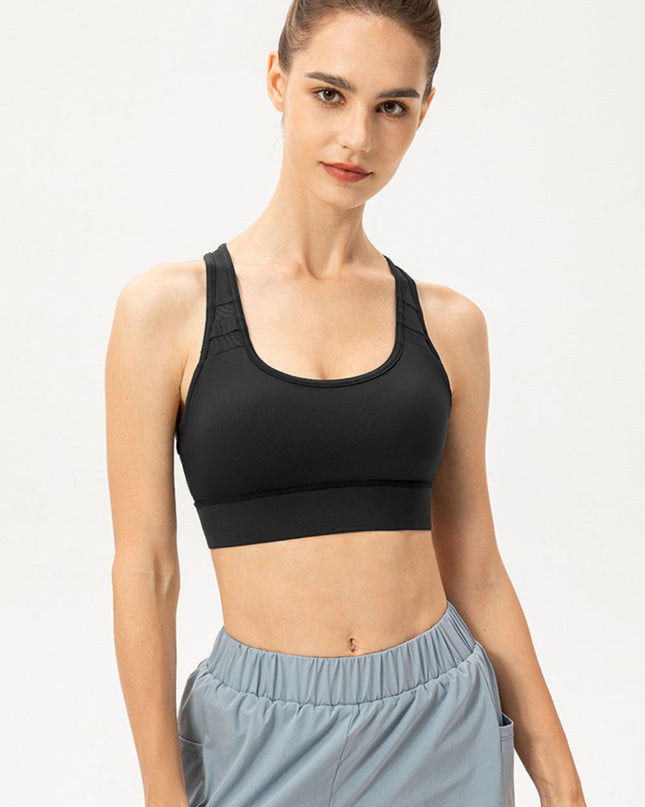 Scoop Neck Long Sports Bra 