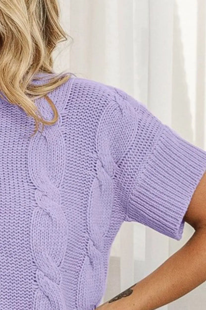 BiBi Cable Knit Textured Sweater Top