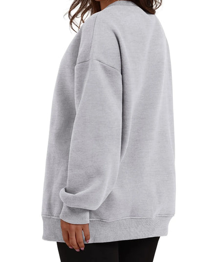 Oversized Long Sleeve Crewneck Sweatshirt