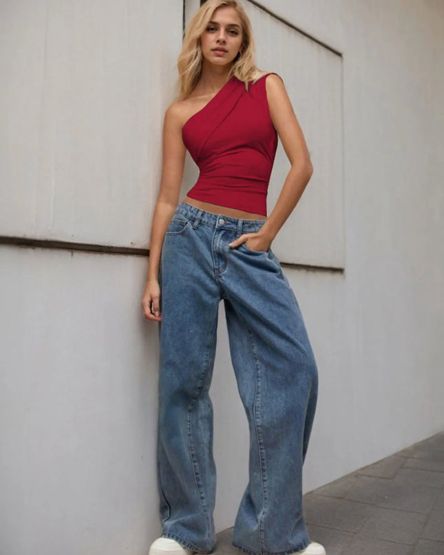 One-Shoulder Tank Top 