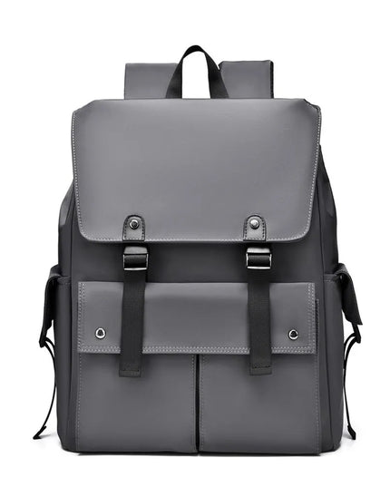 PU Leather Multi-Pockets Adjustable Strap Backpack Bag